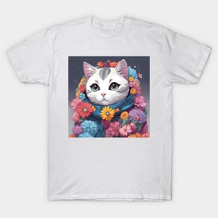 Beautiful silver cat T-Shirt